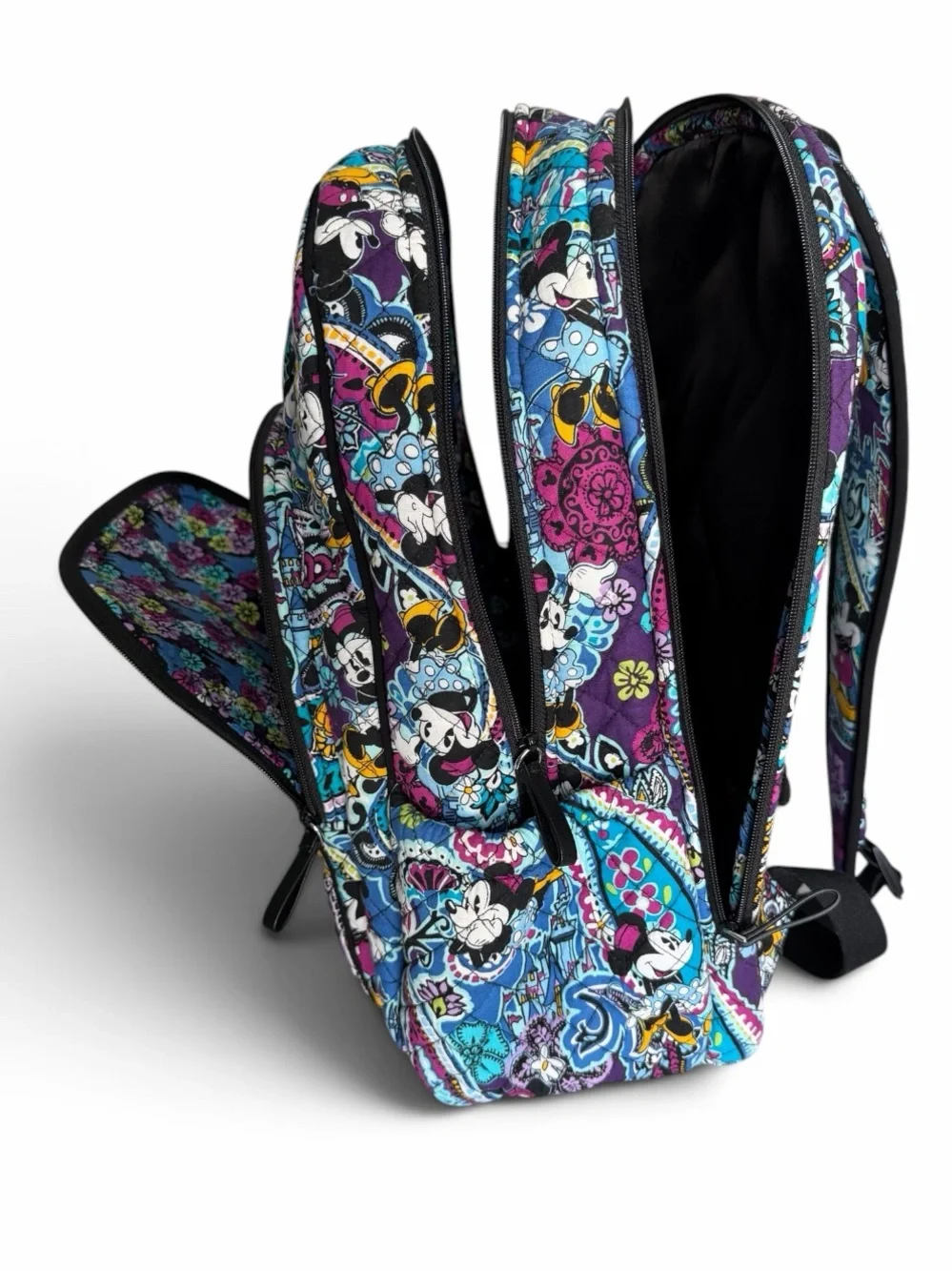 NWOT Vera Bradley Disney Paisley Celebration Campus Backpack w/ Mickey & Minnie